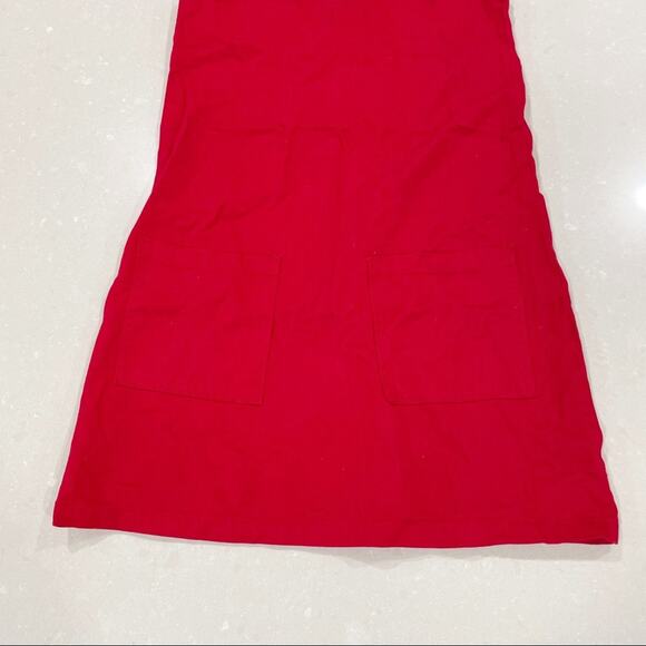 Lazy Oaf Checkered Buckle-Strap Pinafore Dress Red Black White XS - Picture 5 of 10